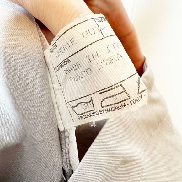 Amina Rubinacci Napoli Women’s Cherie Guya Gray Khaki Capri Size 42 - Fit XS 0-2 - Picture 5 of 12